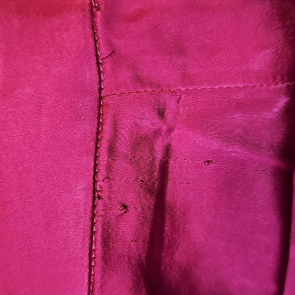 NWT House of Harlow 1960 Magenta High Waist Wide Leg Sateen Trouser Pant - Picture 10 of 12